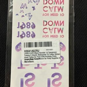 Purple Butterfly Temporary Tattoo Stickers